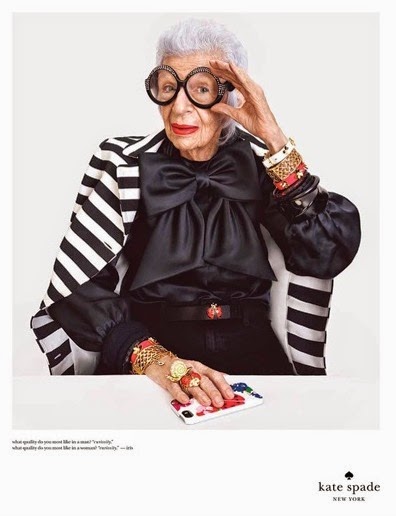 Mature Models: Iris Apfel for Kate Spade — That's Not My Age