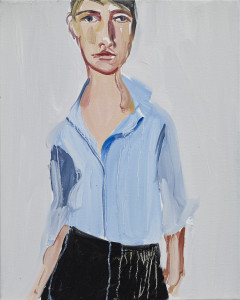 Chantal Joffe and the lovely blue shirt