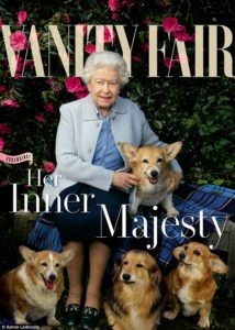 The Queen on the cover of Vanity Fair