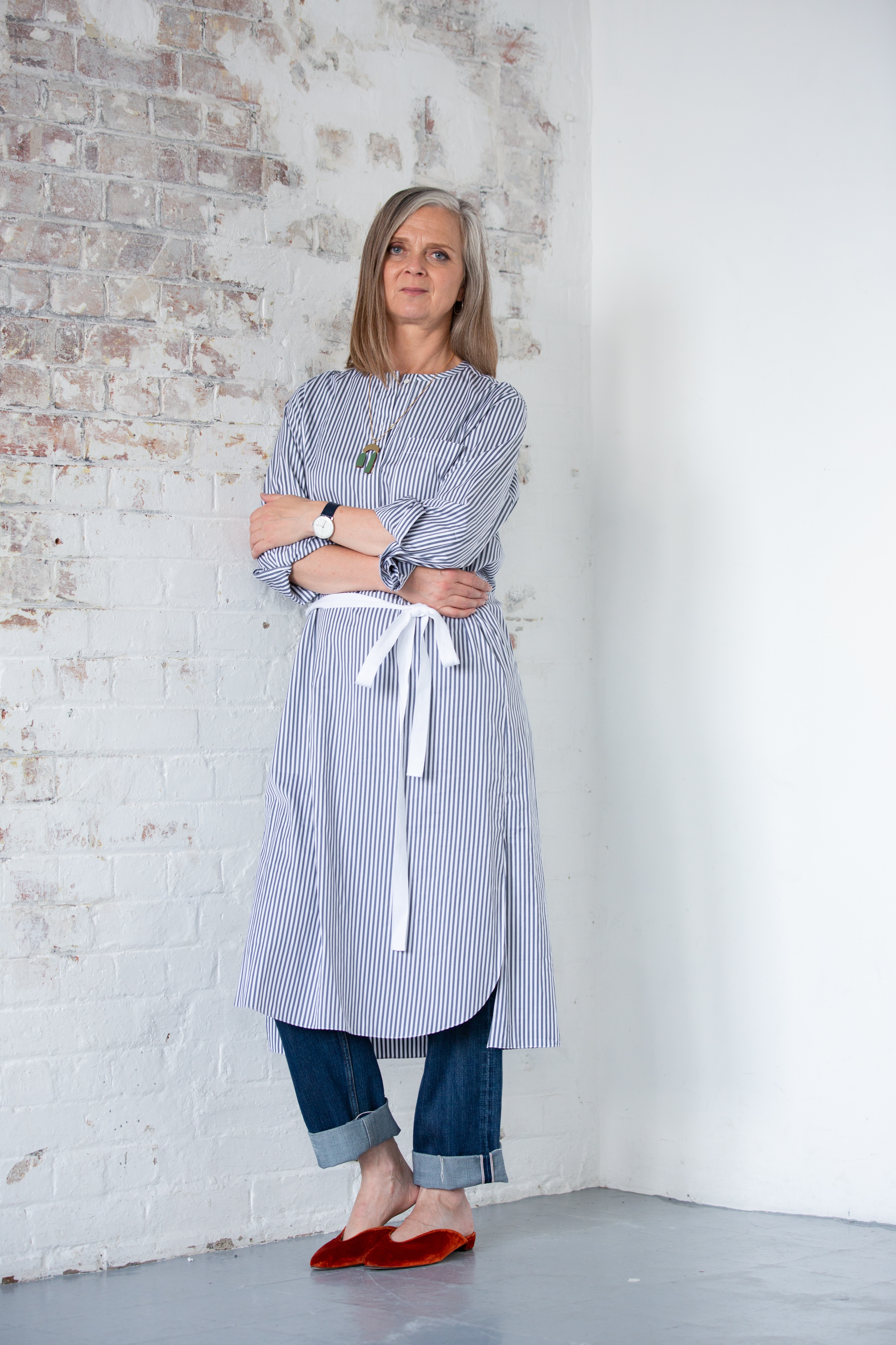 shirt dress with jeans