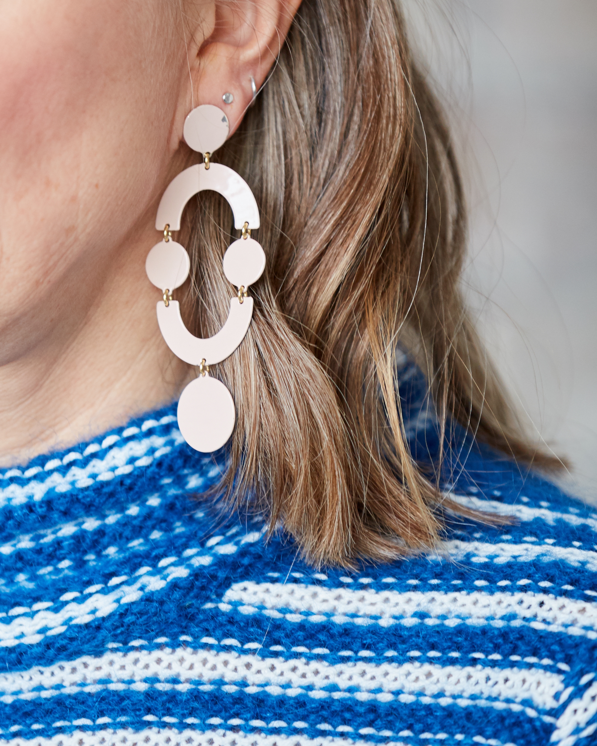 Mismatched earrings made in heaven
