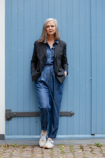 Easy summer style: the jumpsuit and jacket combo — That’s Not My Age