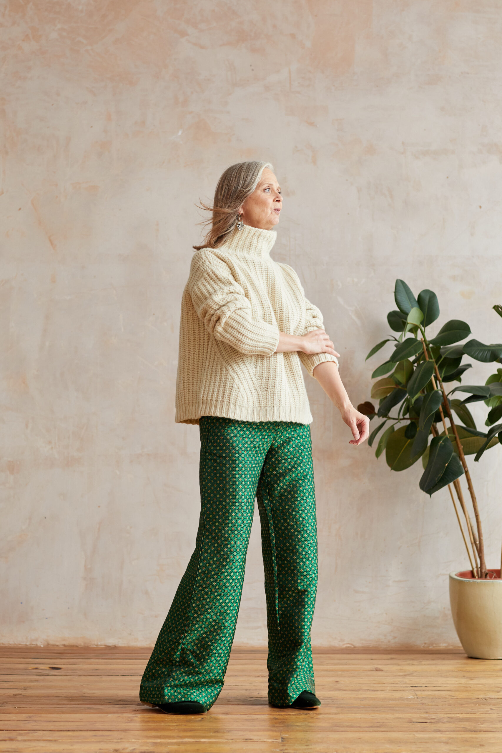 wear now, wear later satin pants - Style At A Certain Age