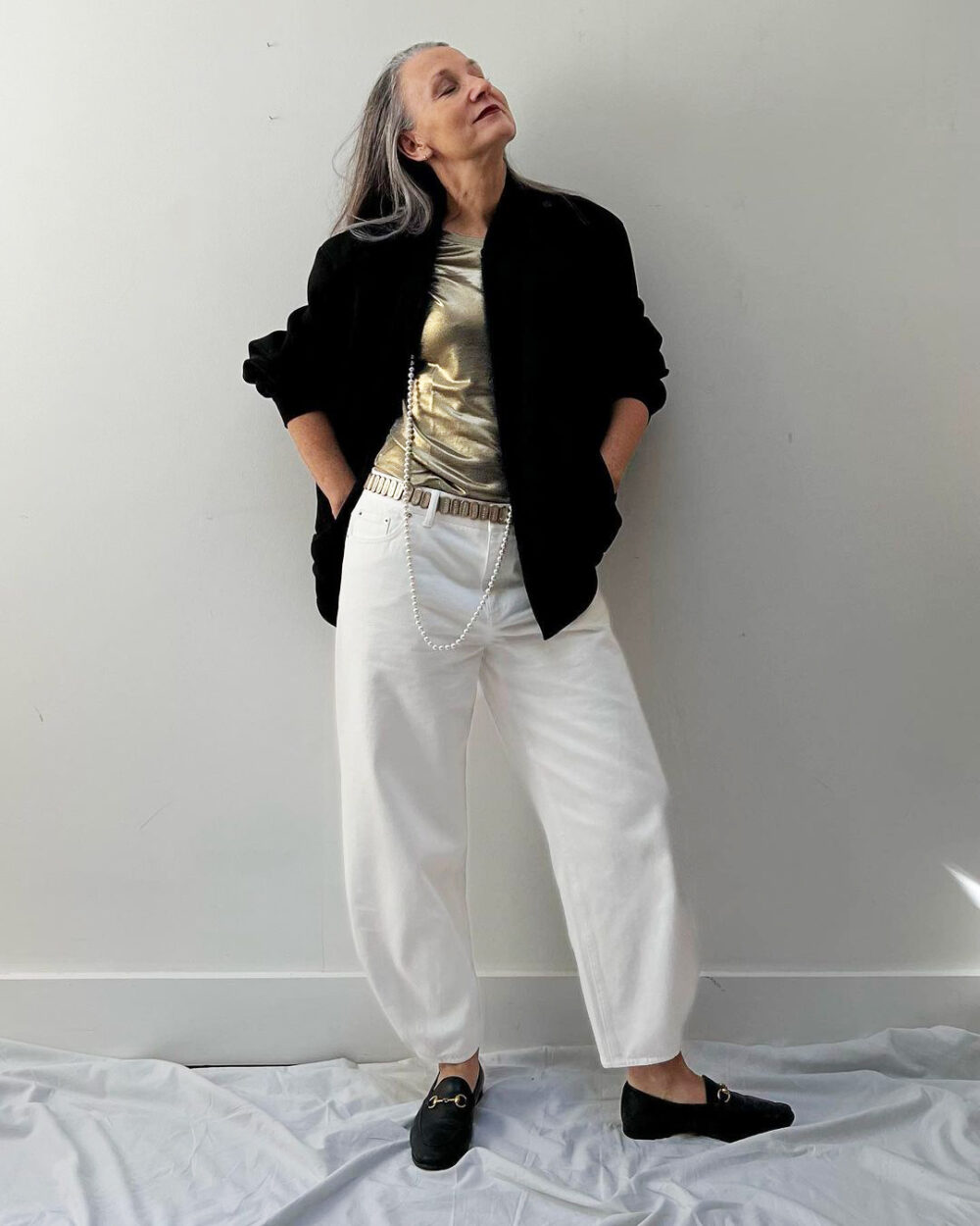 Five stylish older influencers and the outfits they're wearing this ...