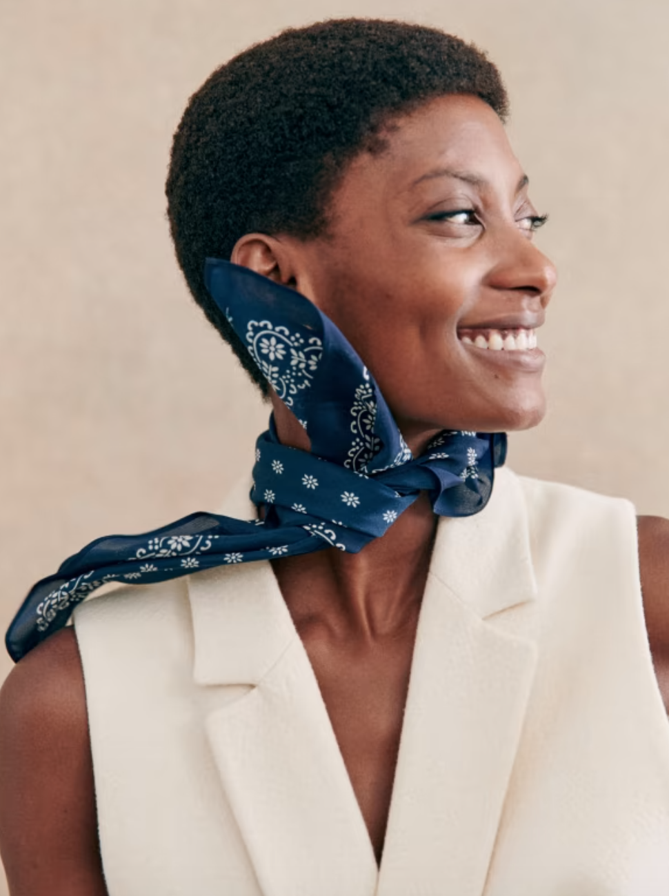 The natty silk neckerchief for an instant outfit boost