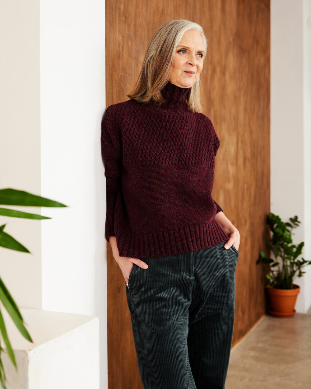 Chunky knits and corduroy